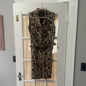 Leopard Print Sleeveless Dress